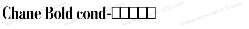 Chane Bold cond字体转换